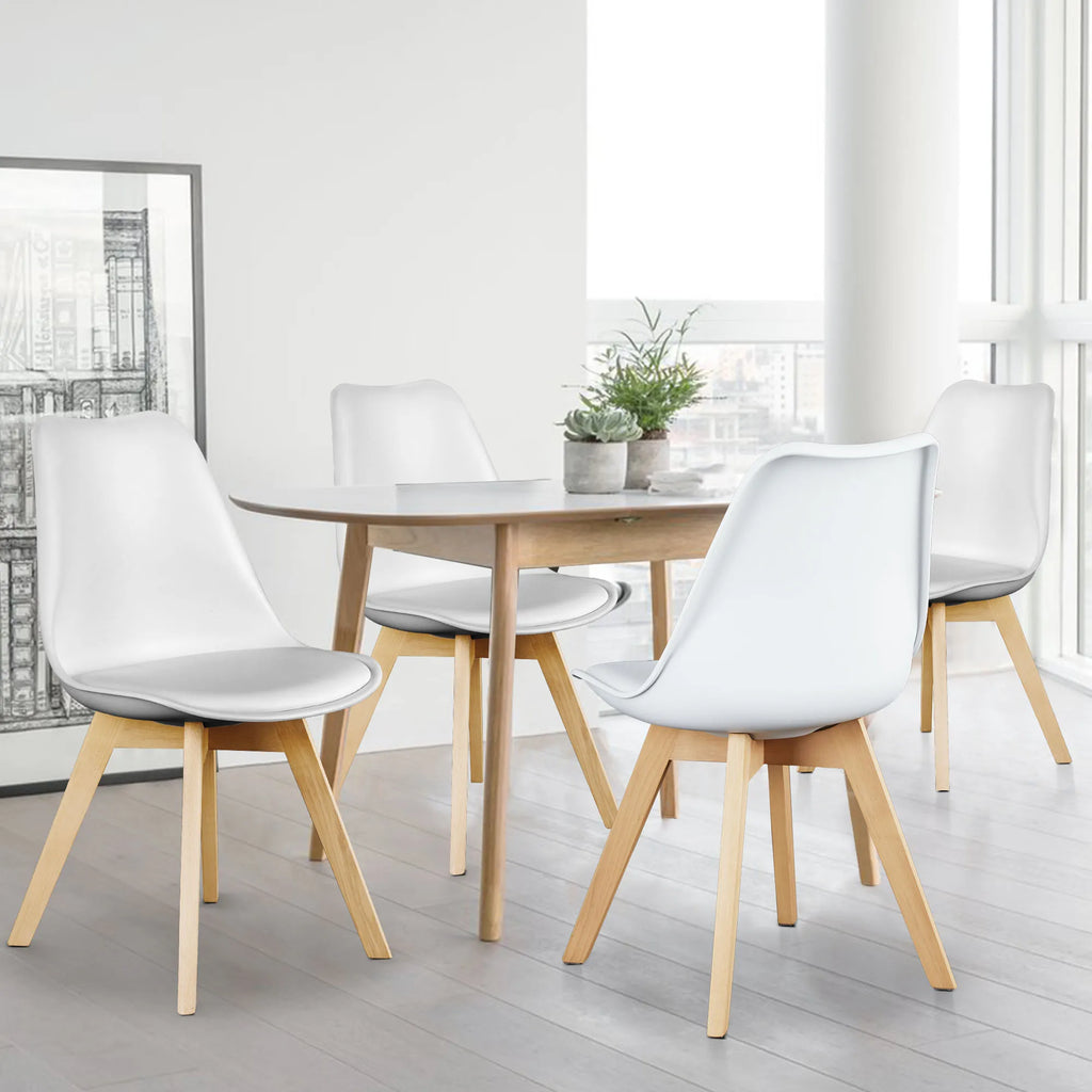 Corbett Beech Wood Dining Chair Set of 4