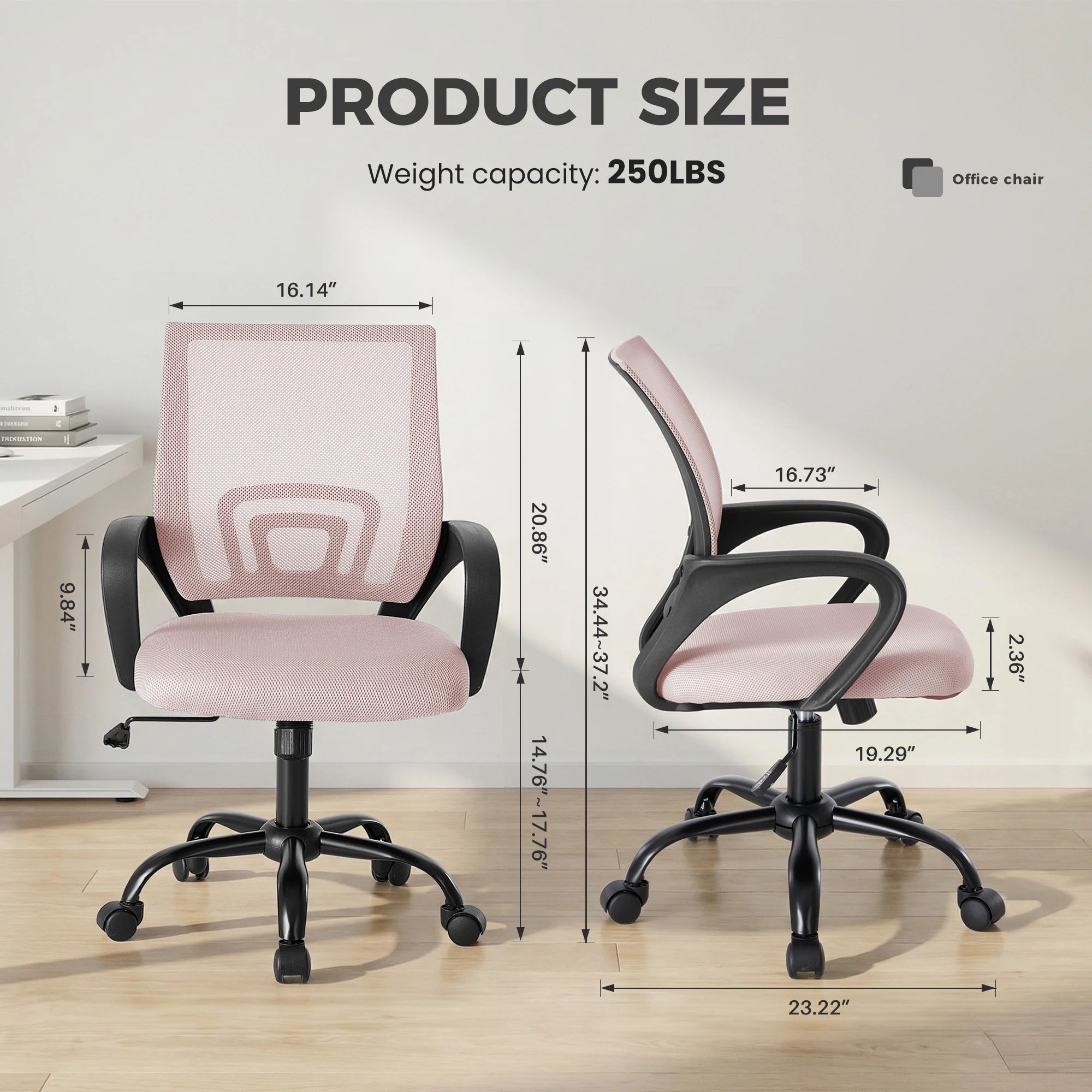 Hollis Mid-Back Mesh Office Chair