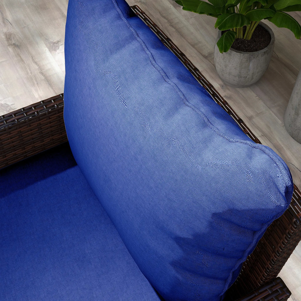 Bayweave Outdoor Chair Cushion Set of 4 - Blue