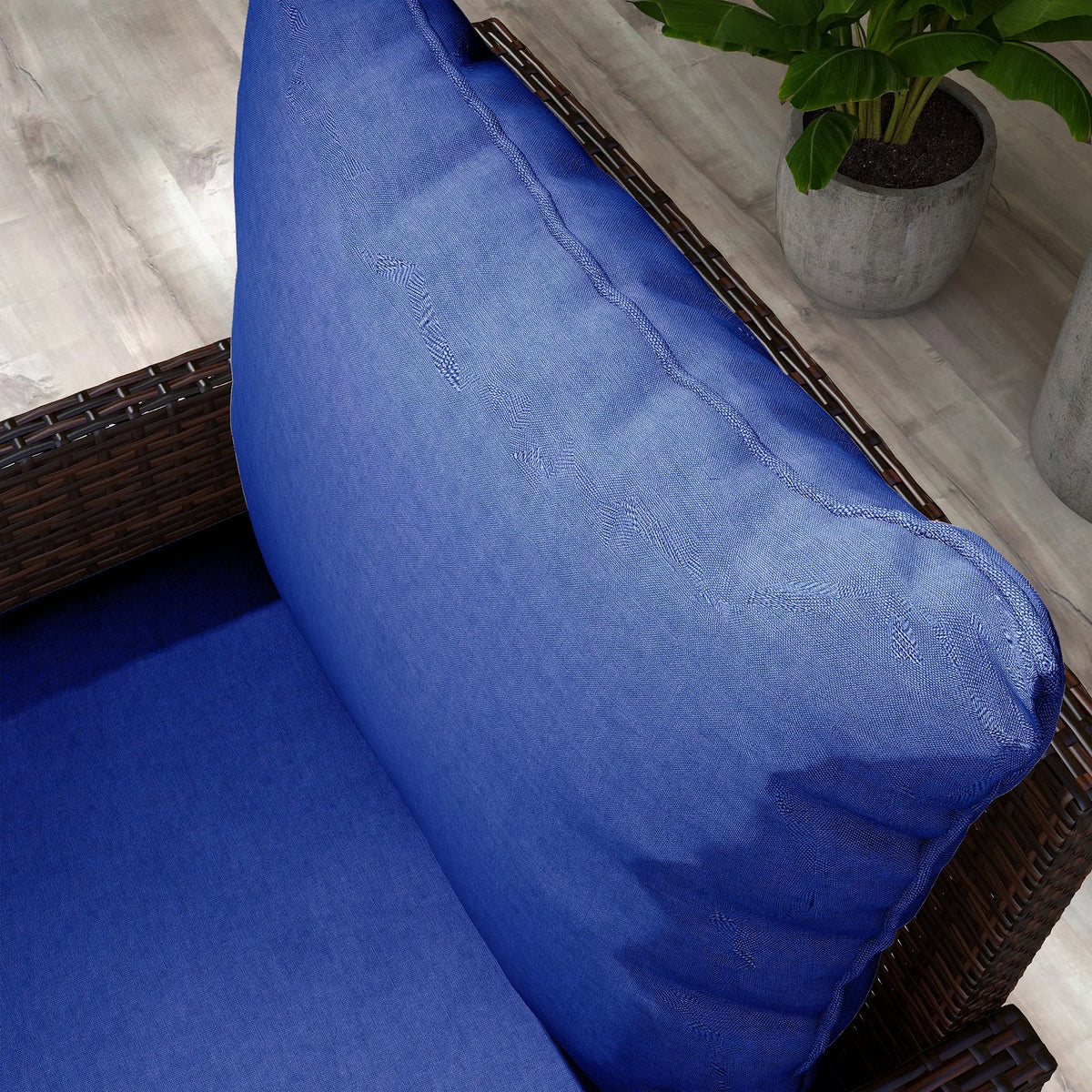 Bayweave Outdoor Chair Cushion Set of 4 - Blue