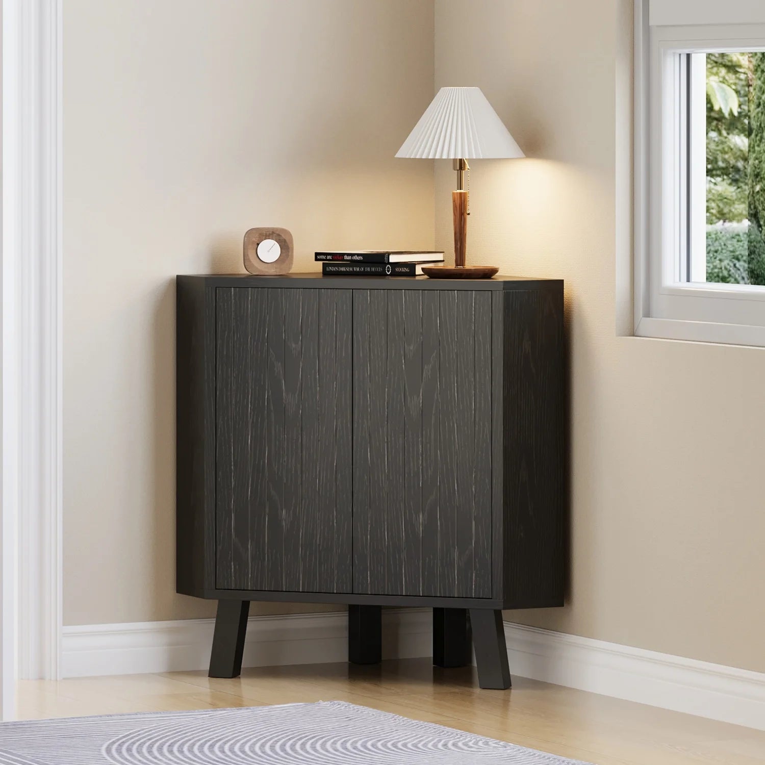 Kasiya Corner Storage Cabinet