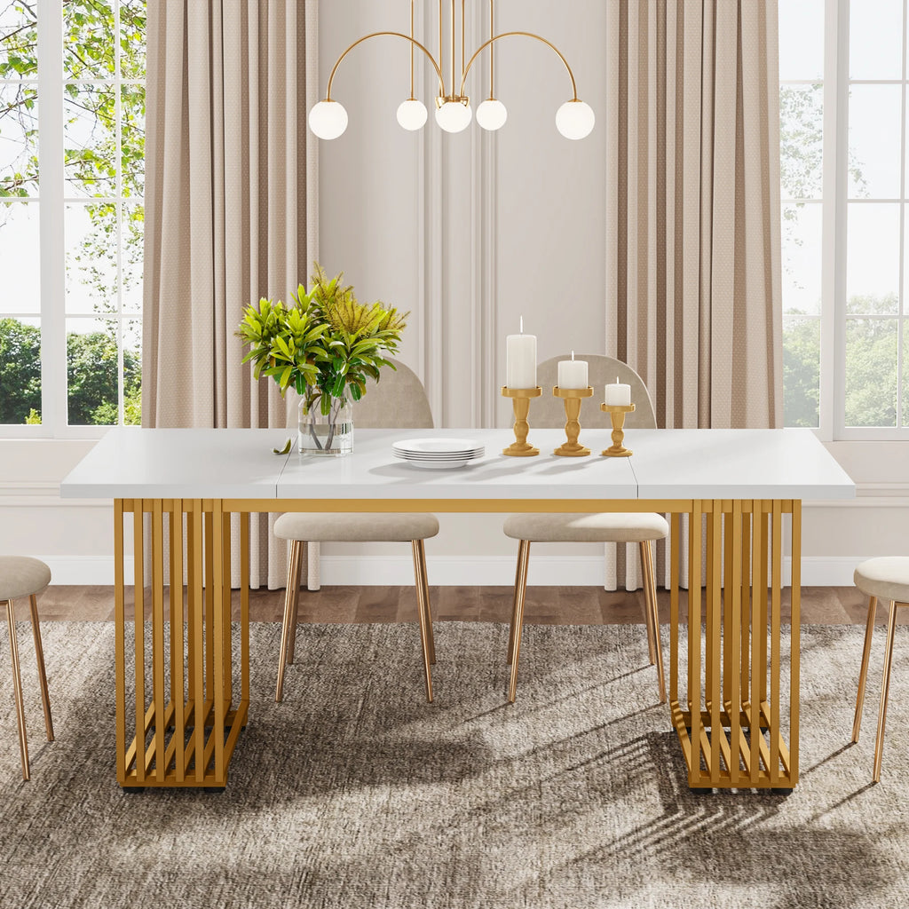 Aureum Faux Marble Dining Table