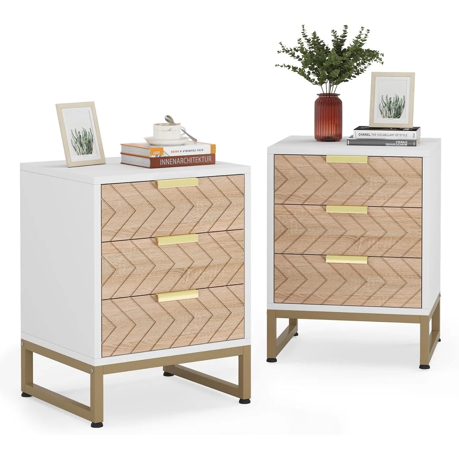 Clyde Chevron Nightstand