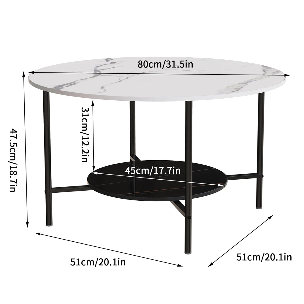 Round Sintered Stone Coffee Table