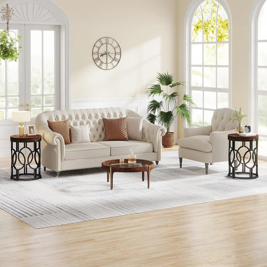 Tully Round End Table