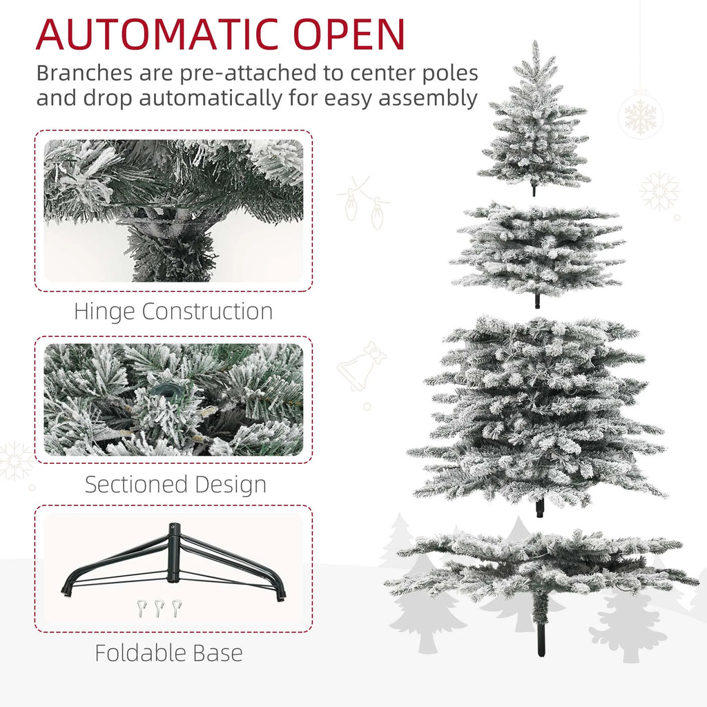 Mountainglow sectioned tree, hinged branches and folding support base