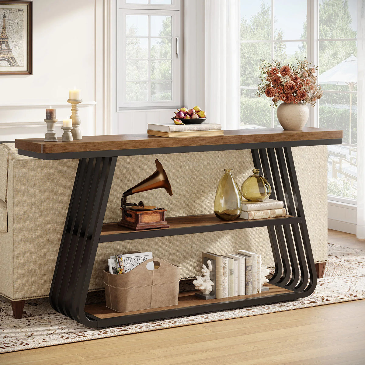 Meadowcharm 3-Tier Console Table
