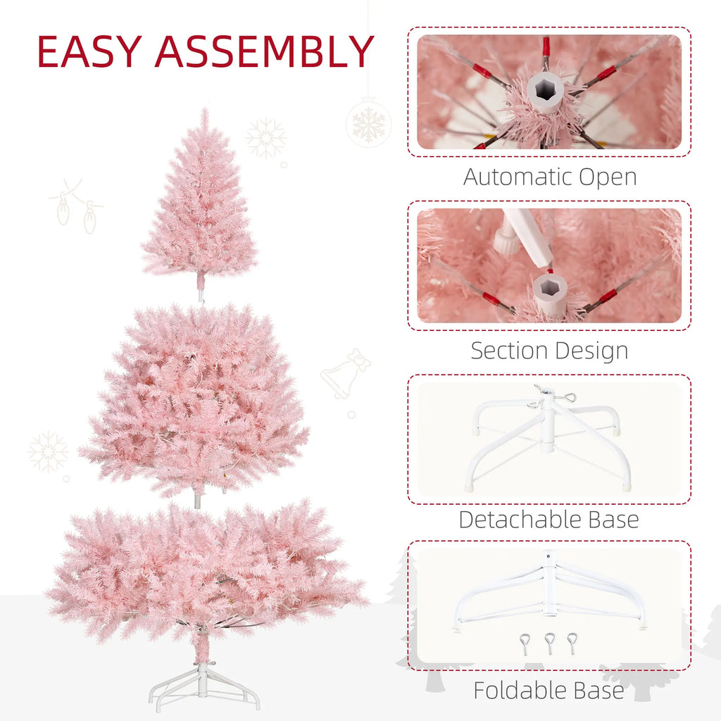 Ripplesong three tree sections, automatic-opening branches and detachable folding stand