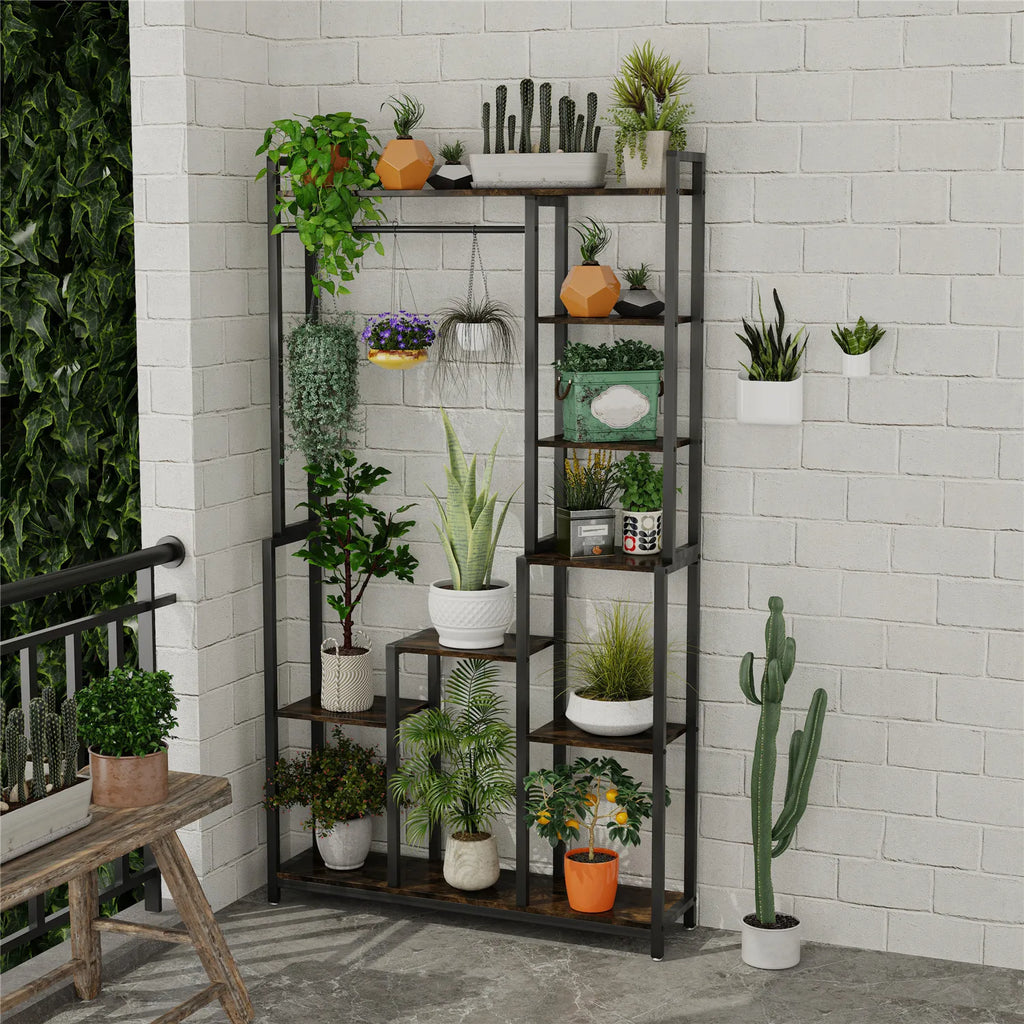 Redford Garment Rack with Display Shelves