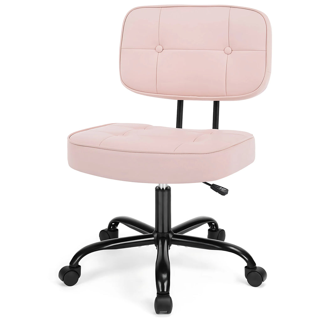 Breezesong Armless PU Leather Office Chair