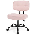 Breezesong Armless PU Leather Office Chair