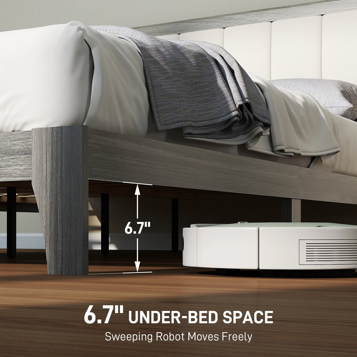 Caldwell Upholstered Full Platform Bed