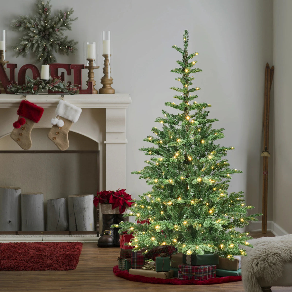 Hearthpine Pre-Lit Christmas Tree