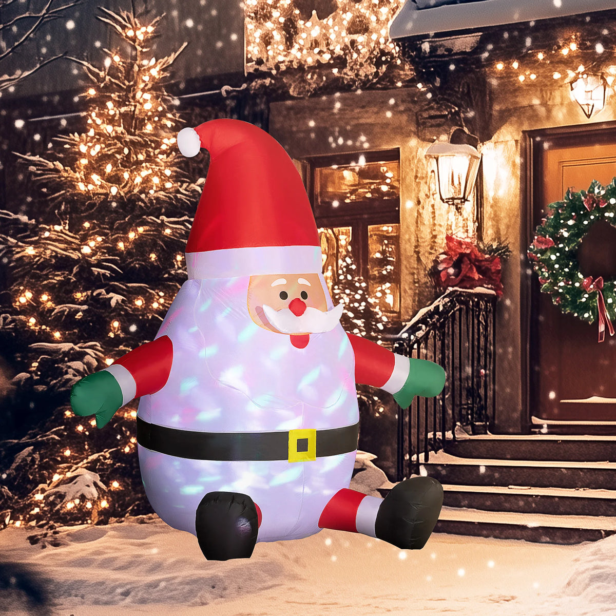 Northglow Inflatable Santa – Six Foot