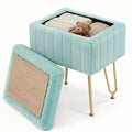 Ariaarc Faux-Fur Storage Ottoman