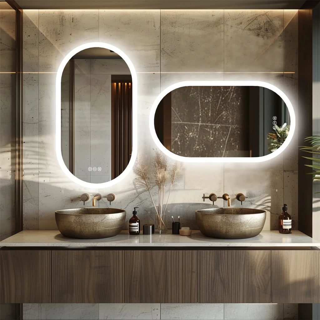 Luna LED Oval Bathroom Mirror