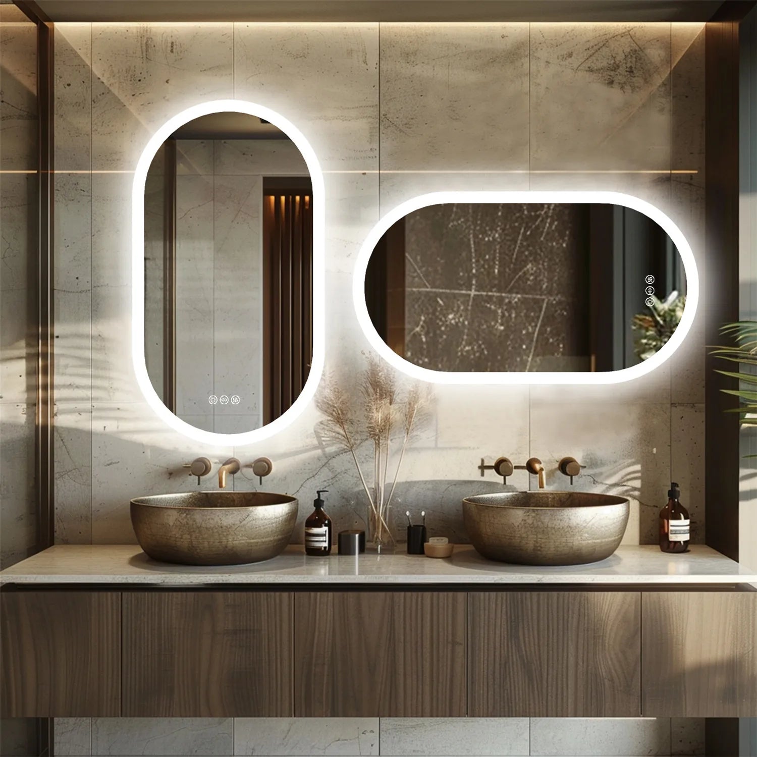 Luna LED Oval Bathroom Mirror