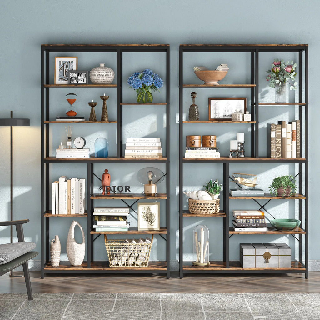 Hadrian 9-Tier Staggered Bookcase