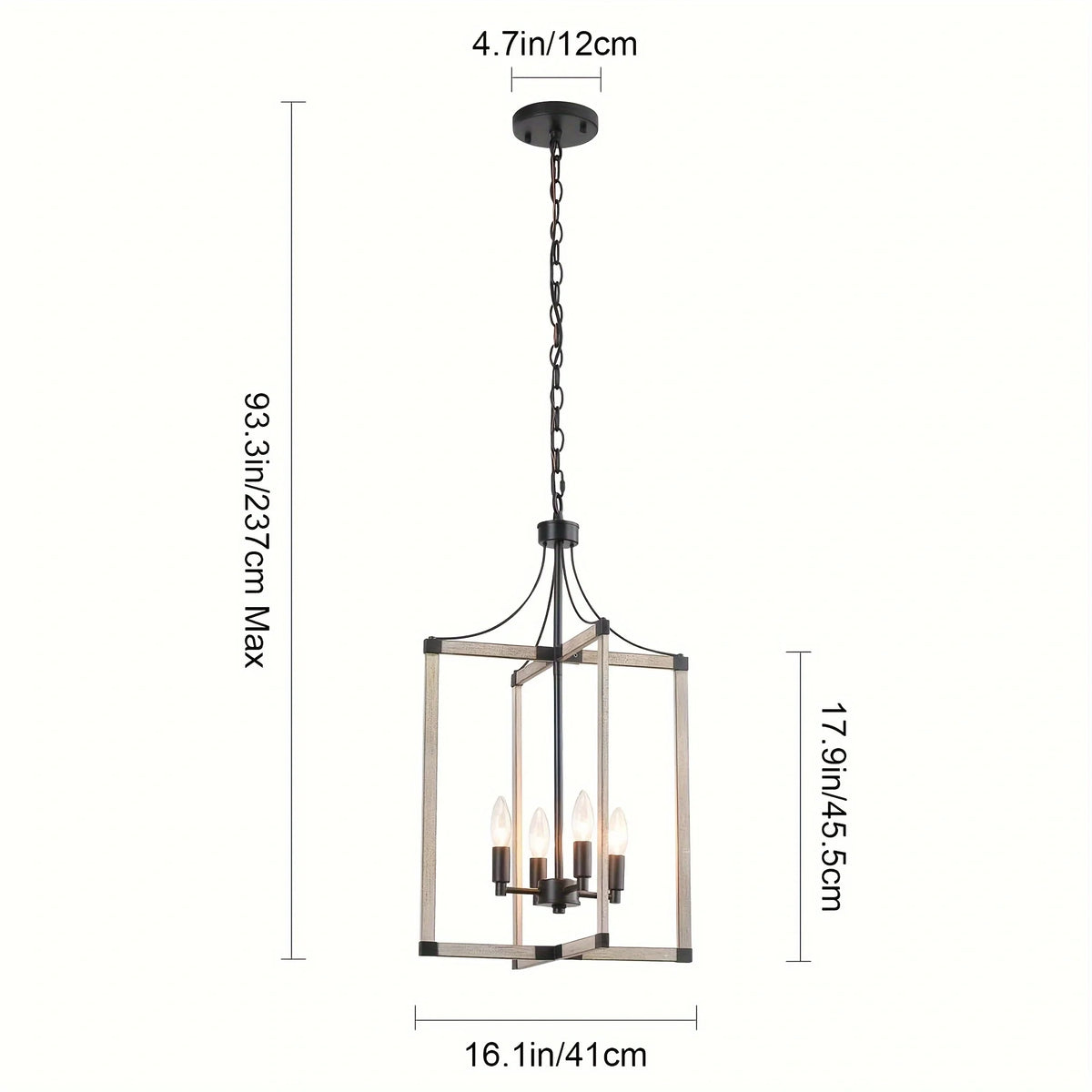 Briarwood 4-Light Rustic Farmhouse Chandelier