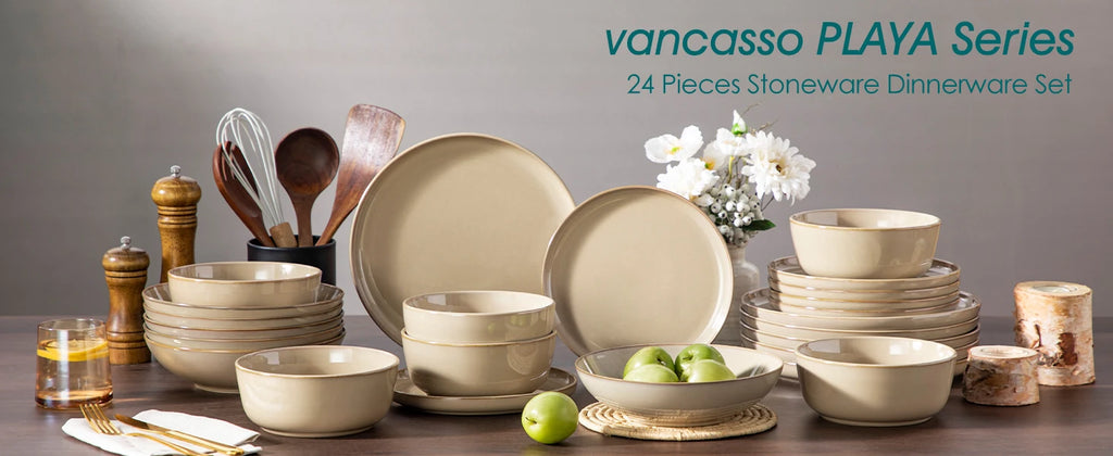 Vancasso PLAYA Series Reactive Glaze Stoneware Dinnerware Set