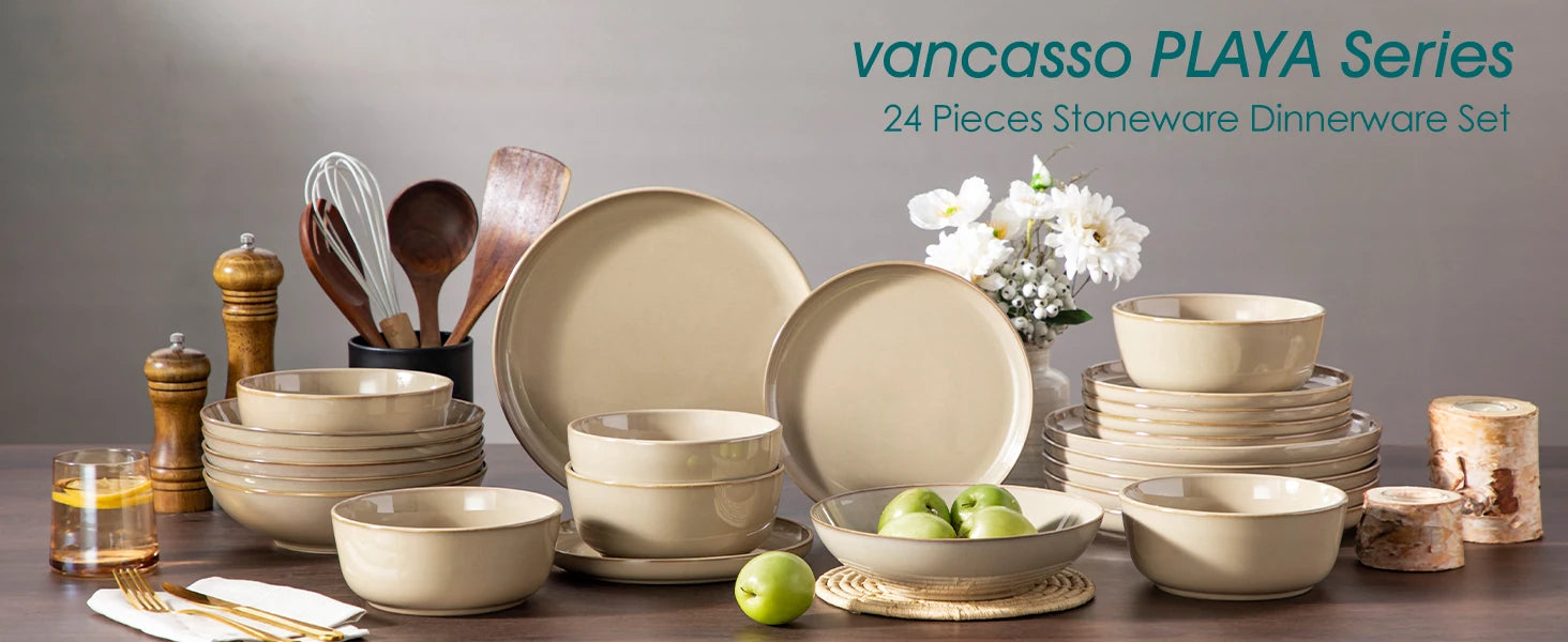 Vancasso PLAYA Series Reactive Glaze Stoneware Dinnerware Set