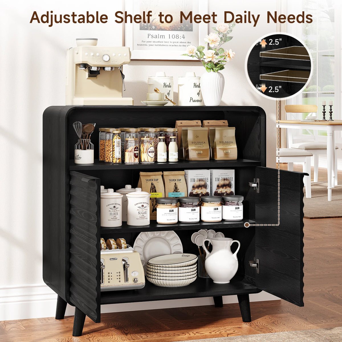 Melodyveil Curved Sideboard