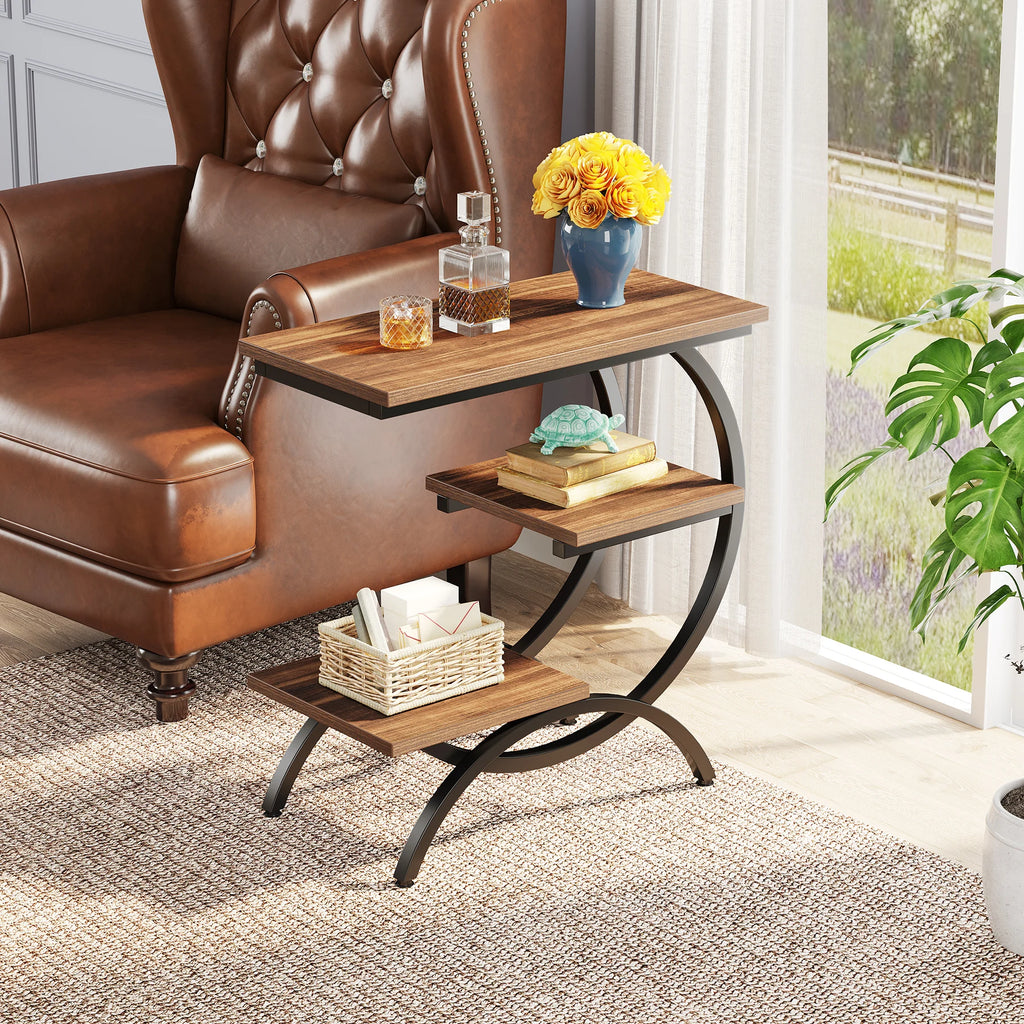 Nari 3-Tier C-Shaped Side Table