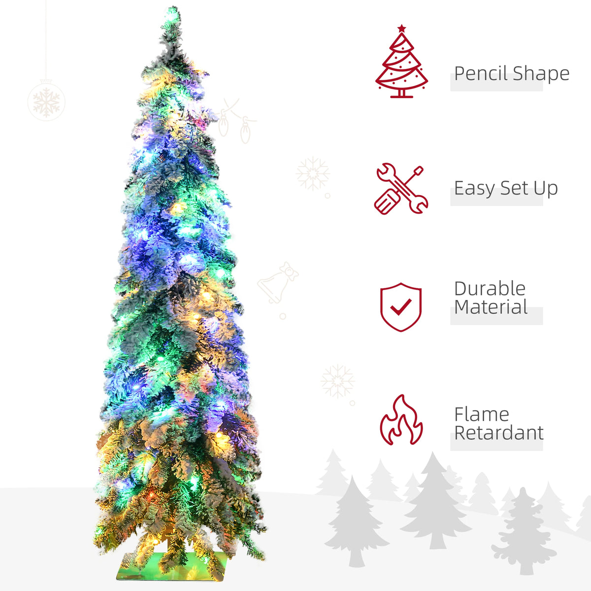 Frostbeam Dual-Color Pencil Christmas Tree