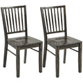 Laurelray Solid Rubberwood Dining Chair Set of 2