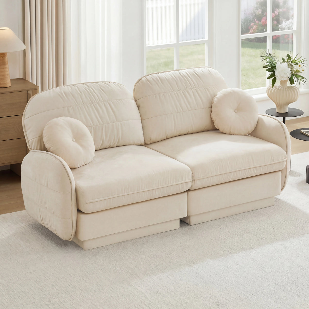 Salcombe Chenille Modular Loveseat