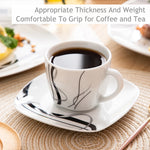 Load image into Gallery viewer, VEWEET Fiona Porcelain Dinnerware Set – 30/60 Pieces, Gray &amp; Black Lines
