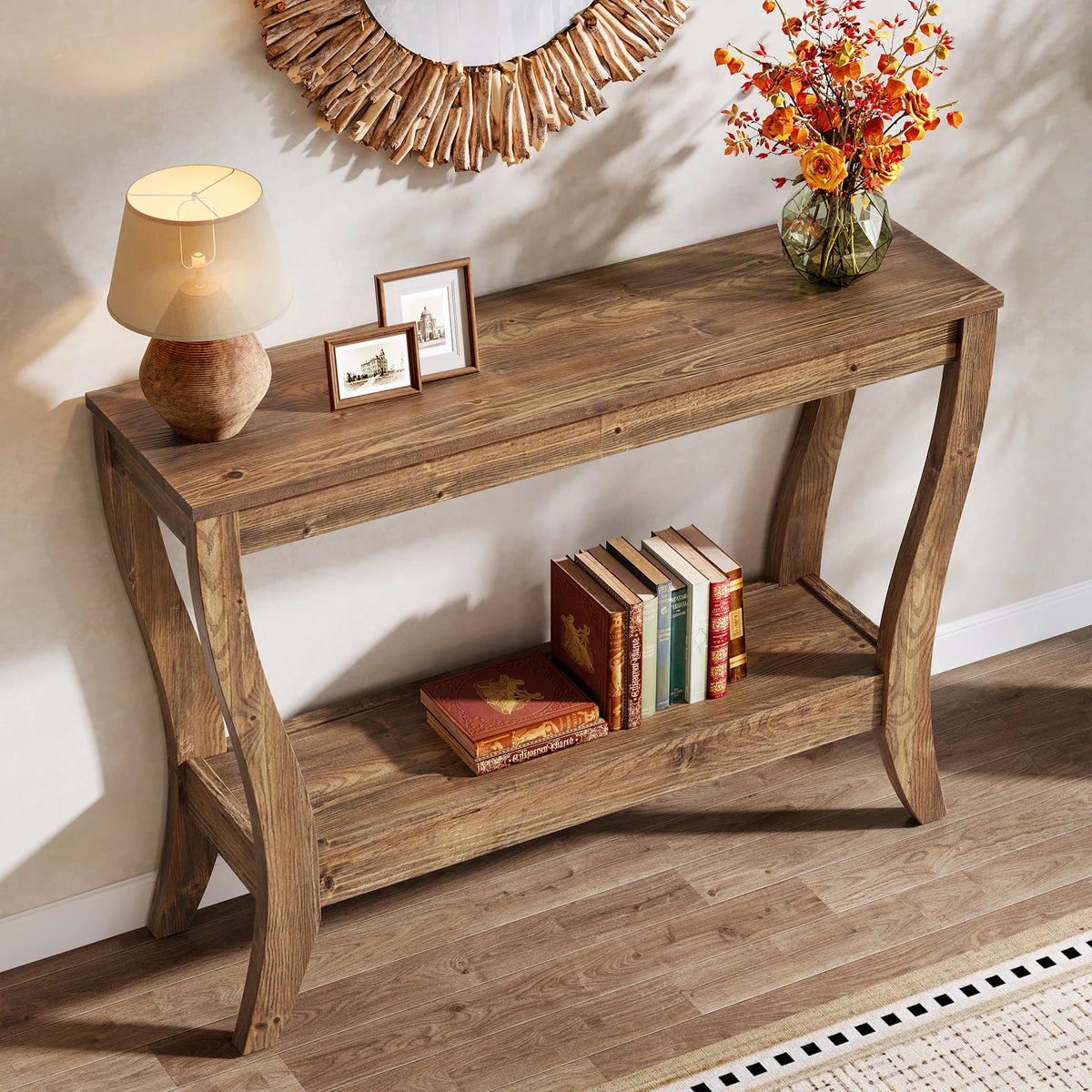 Larkcharm Solid Wood Console Table