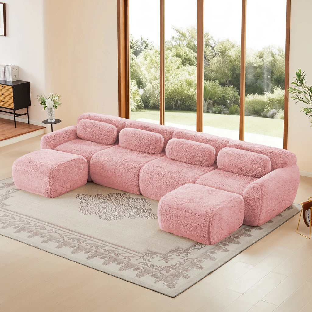 Chedwick Plush U-Shaped Modular Sectional