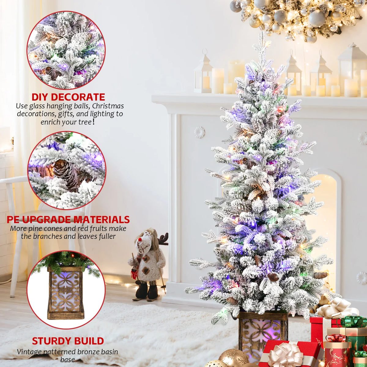 Snowglade 4-Foot LED Christmas Tree