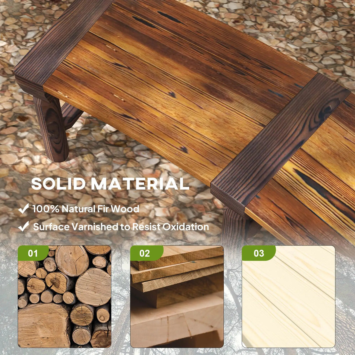 Linthorpe Curved Fir Garden Bench