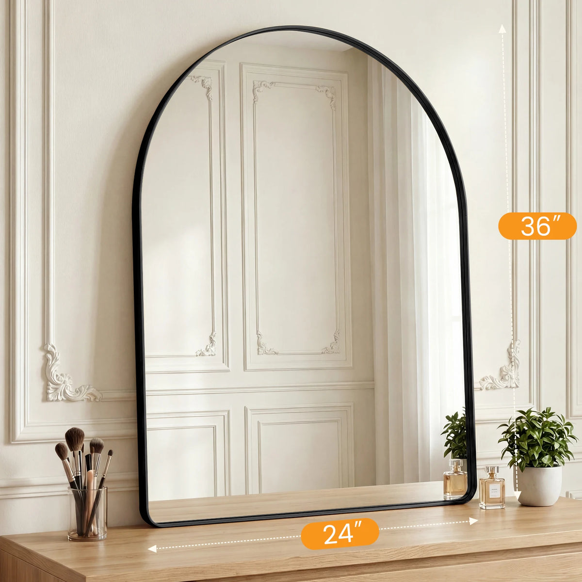 Mirthbloom Arched Wall Mirror