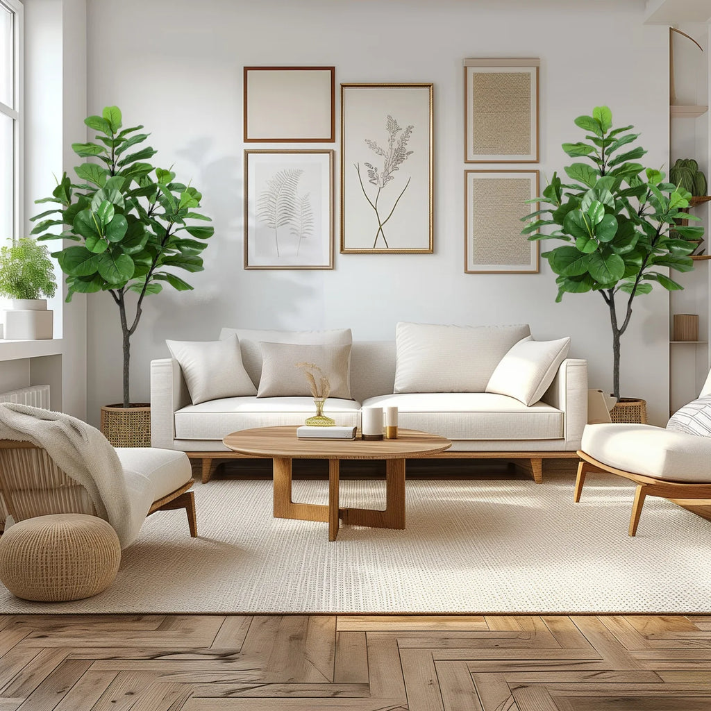 Caspian 6-Foot Artificial Fiddle Leaf Fig Tree