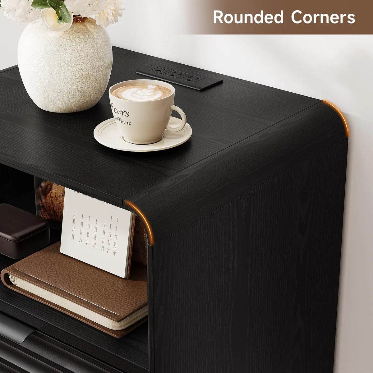 Hushray Fluted Nightstand