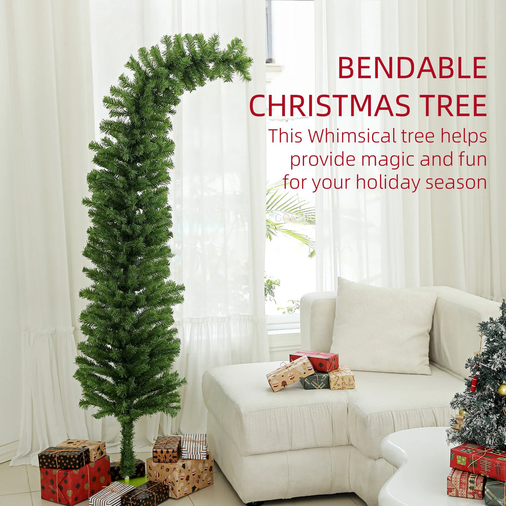 Curlpine bendable-top Christmas tree feature graphic