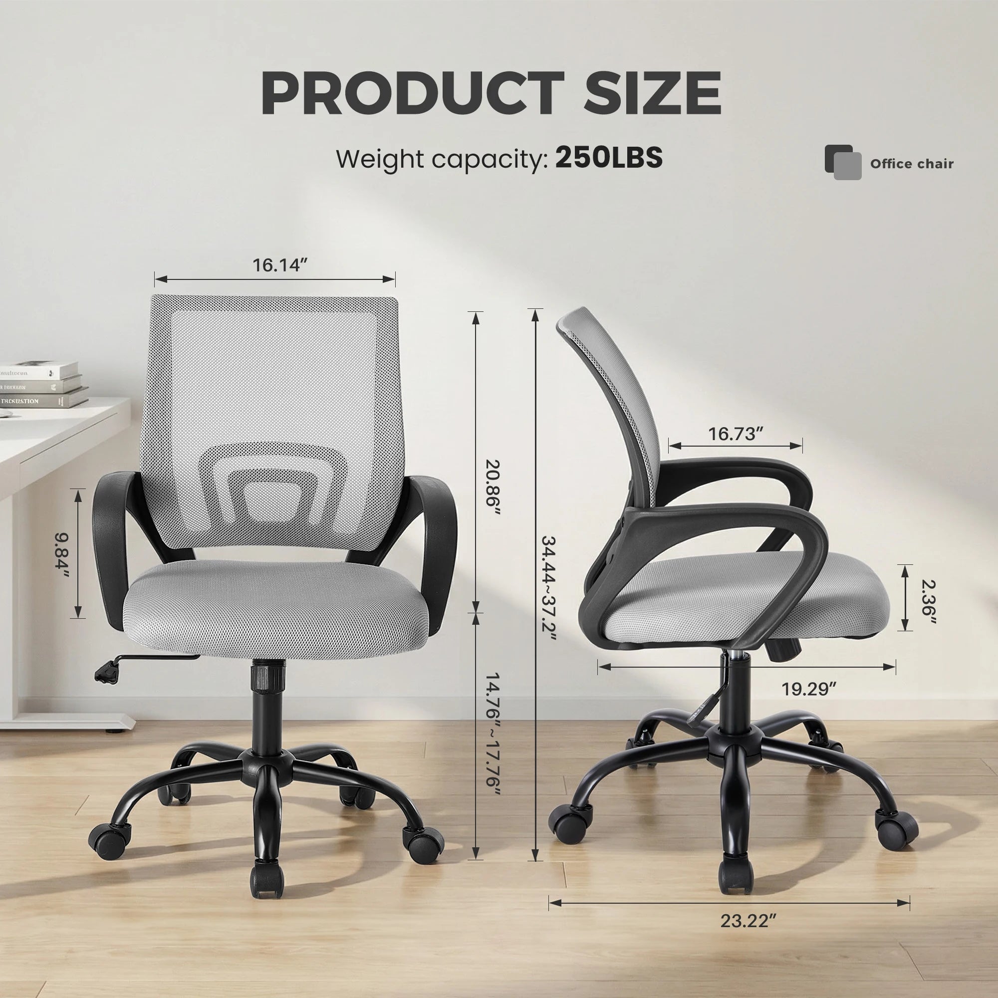 Hollis Mid-Back Mesh Office Chair