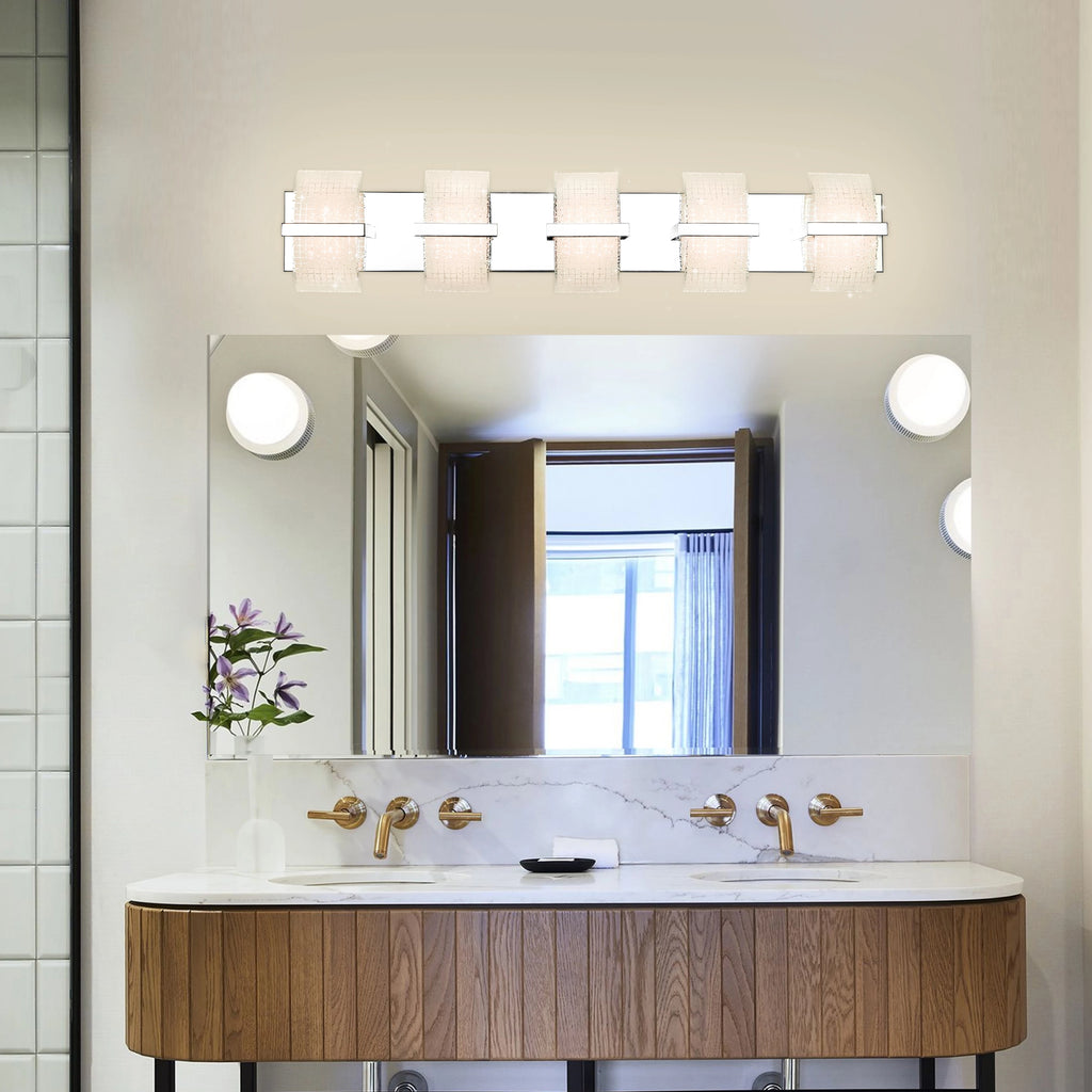 Lunaris Block LED Vanity Light – White