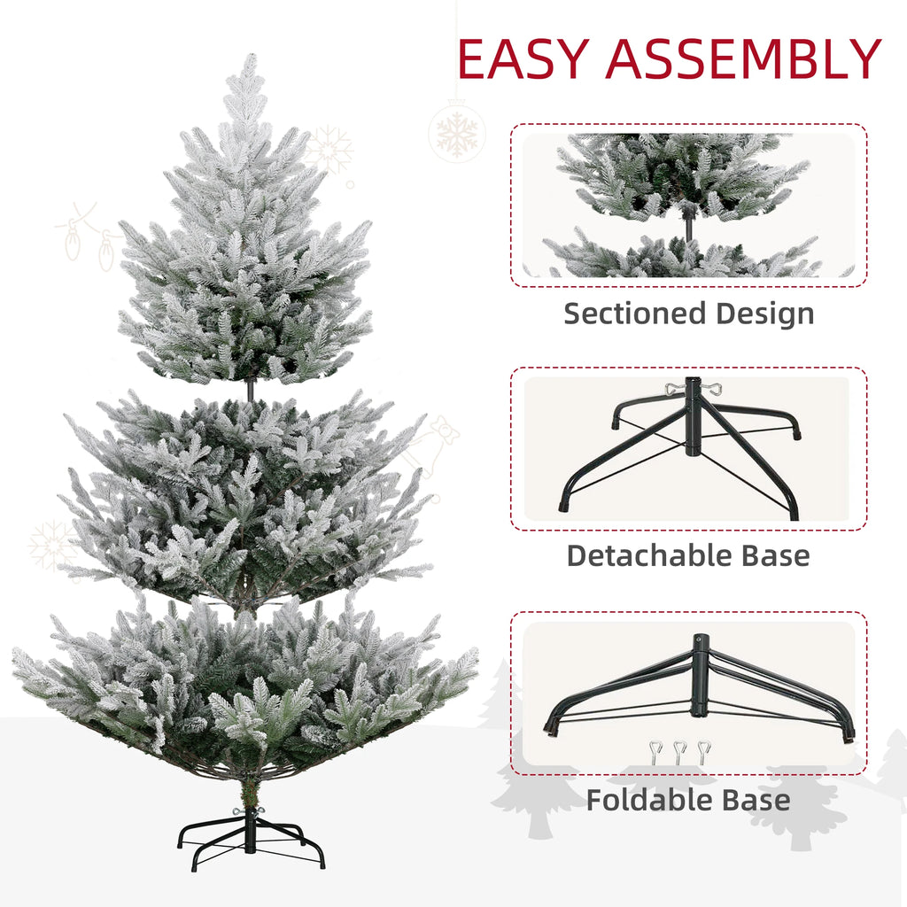 Pinehaven three-section tree assembly and detachable folding stand