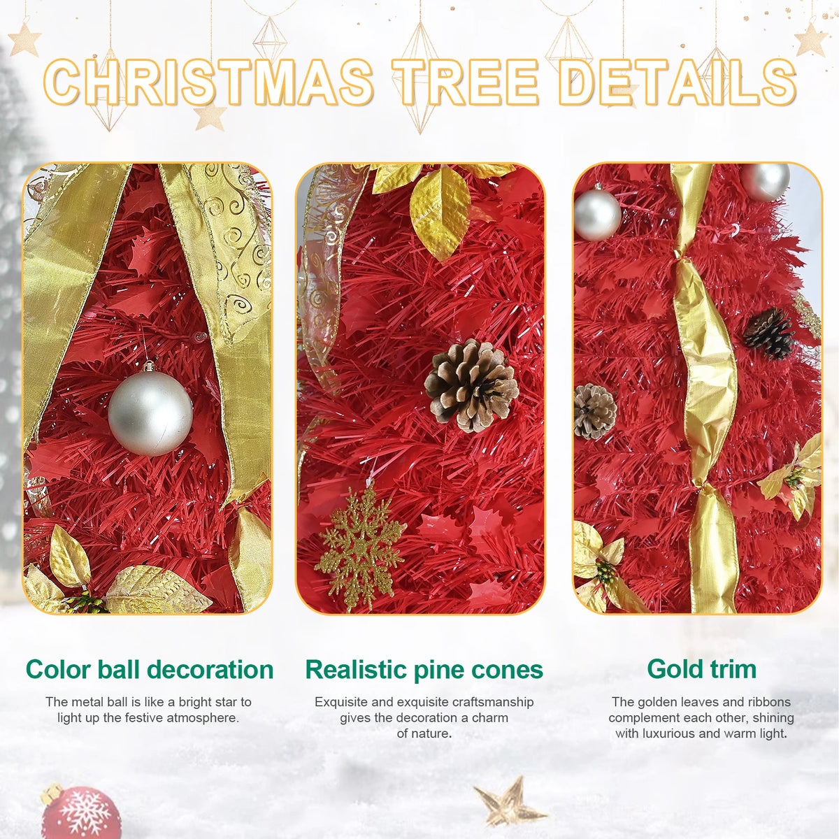 Scarletmere 6-Foot Pop-Up Christmas Tree