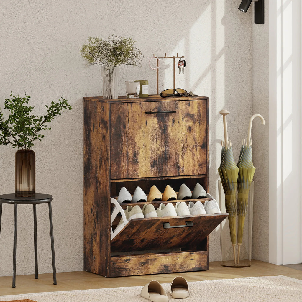 Echoray shoe cabinet in an entryway