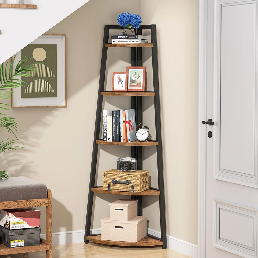 Bastien Five-Tier Corner Ladder Shelf