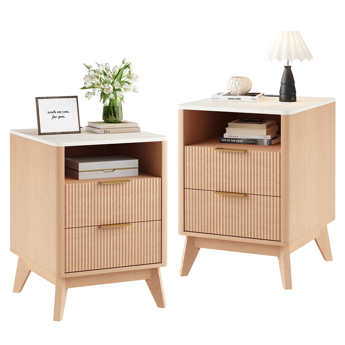 Tressa Fluted Night Stand