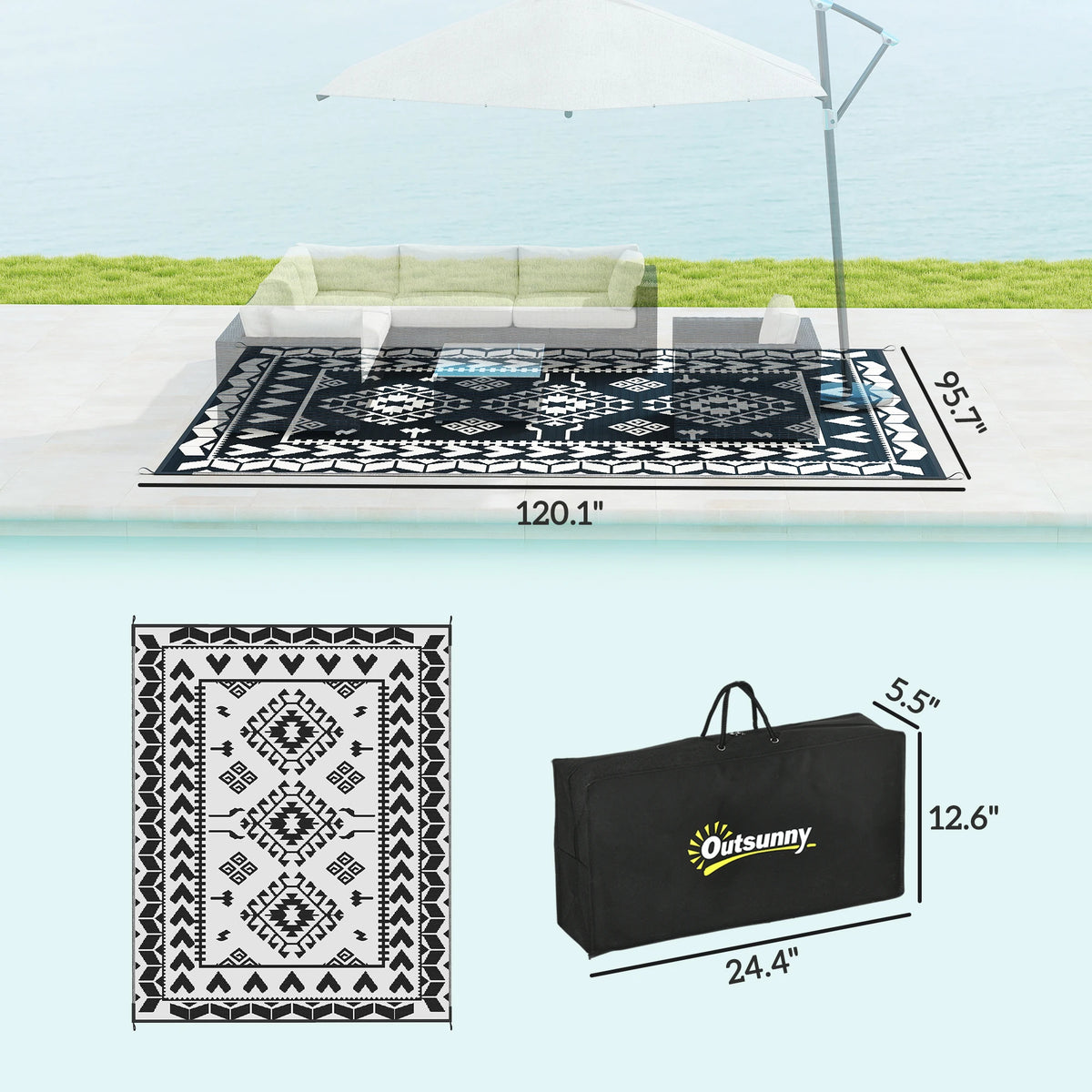 Ridgeweave Reversible Outdoor Rug