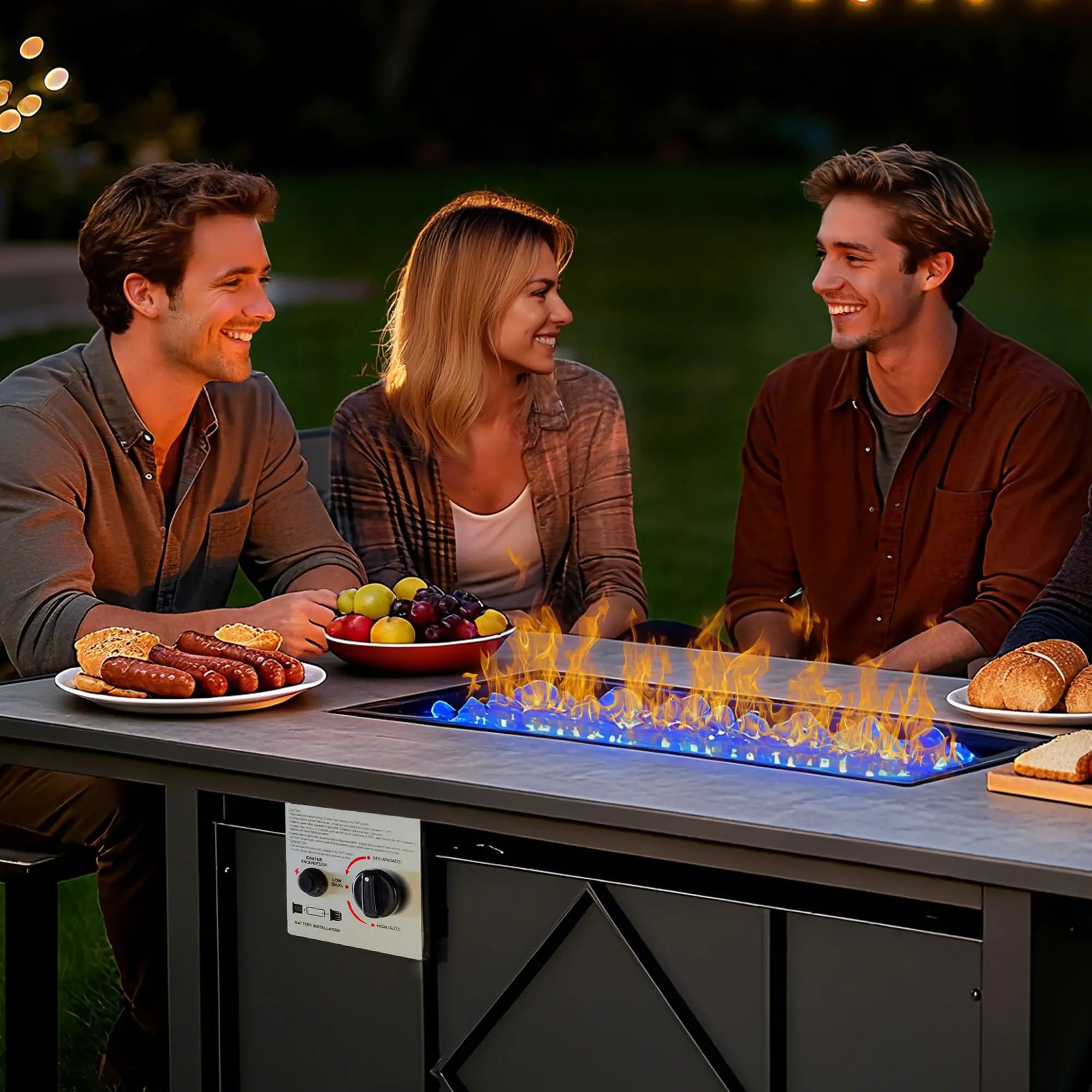 Bramwell 2-in-1 Propane Fire Pit Table