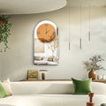 Rovena Arched Mirrored Wall Clock