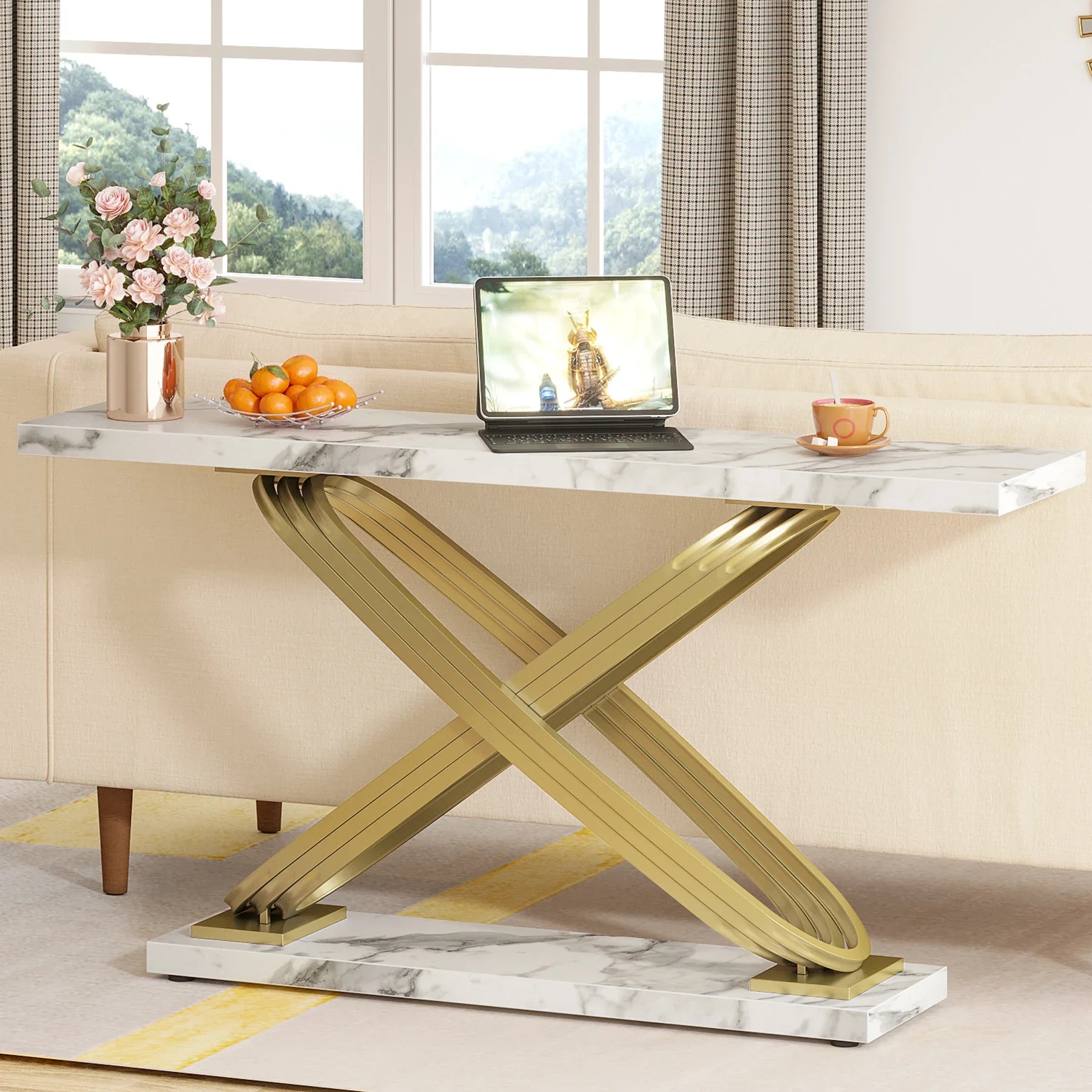 Nkosana X-Frame Console Table